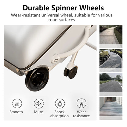 Children Portable can sit and ride on luggage, carry-on luggage, luggage lazy trolley case 360° rotating double wheels