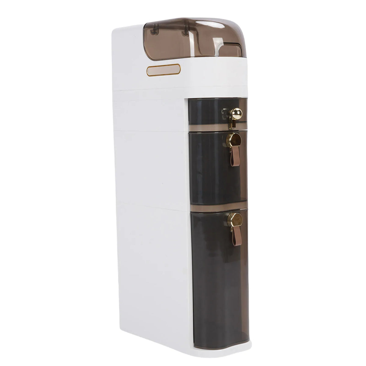 2/4 layer Bathroom Storage Cabinet Slim Movable Narrow Storage Cabinet PP PC Drawer Transparent Space Saving 4 Wheels Laundry
