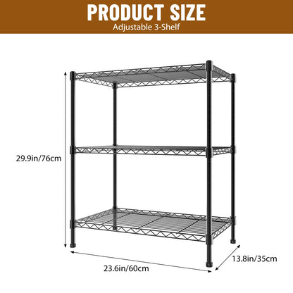 Heavy Duty Adjustable Wire Shelving Unit | 3, 4 or 5 Tier | Kitchen & Garage