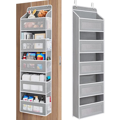 Over the Door Hanging Organiser Space Saving 5 Pockets Wardrobe Toys Storage NEW