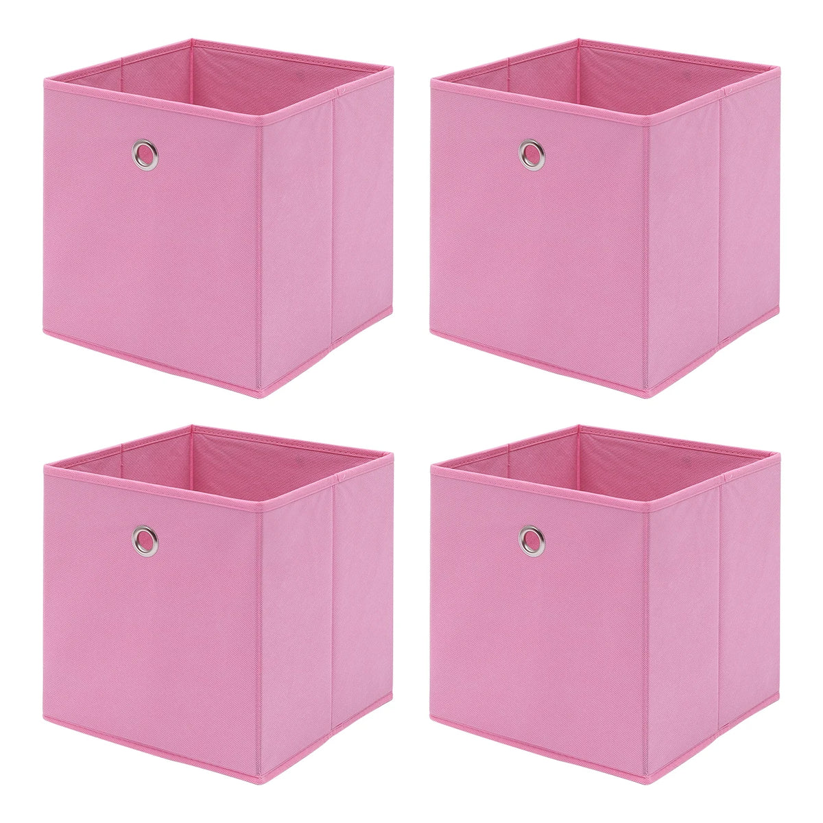 Foldable Fabric Storage Cubes – Pack of 4
