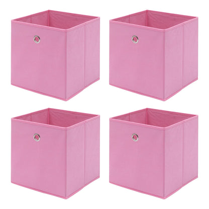 BonChoice Foldable Storage Cubes | Pack of 4 | Wardrobe & Shelf Organiser