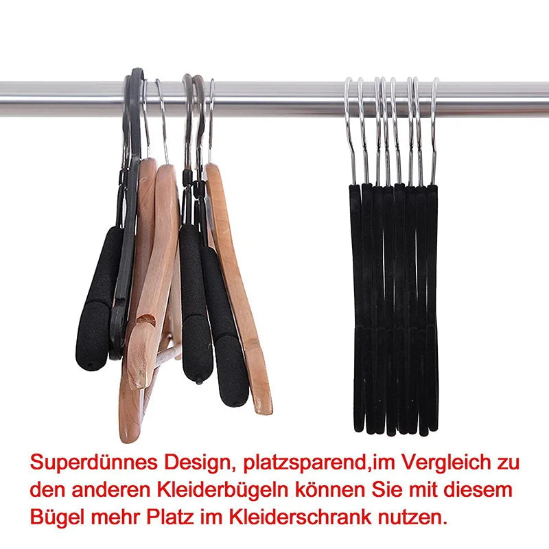 Non-Slip Velvet Hangers | 360° Rotating Hook | Pack of 10, 50 or 100