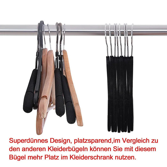 Non-Slip Velvet Hangers | 360° Rotating Hook | Pack of 10, 50 or 100