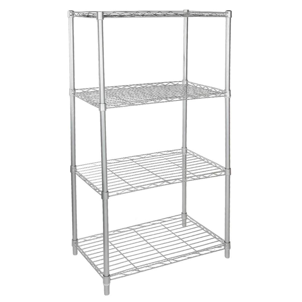 4-Tier Metal Storage Rack | 50 kg Capacity | Kitchen, Bathroom & Office Shelf