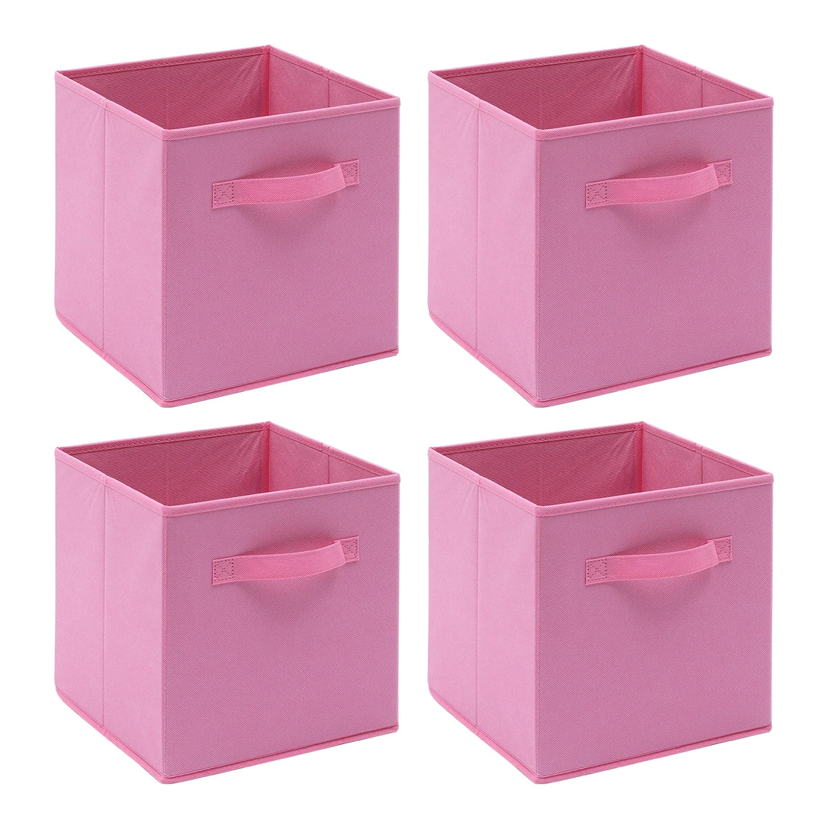 Foldable Fabric Storage Cubes – Pack of 4