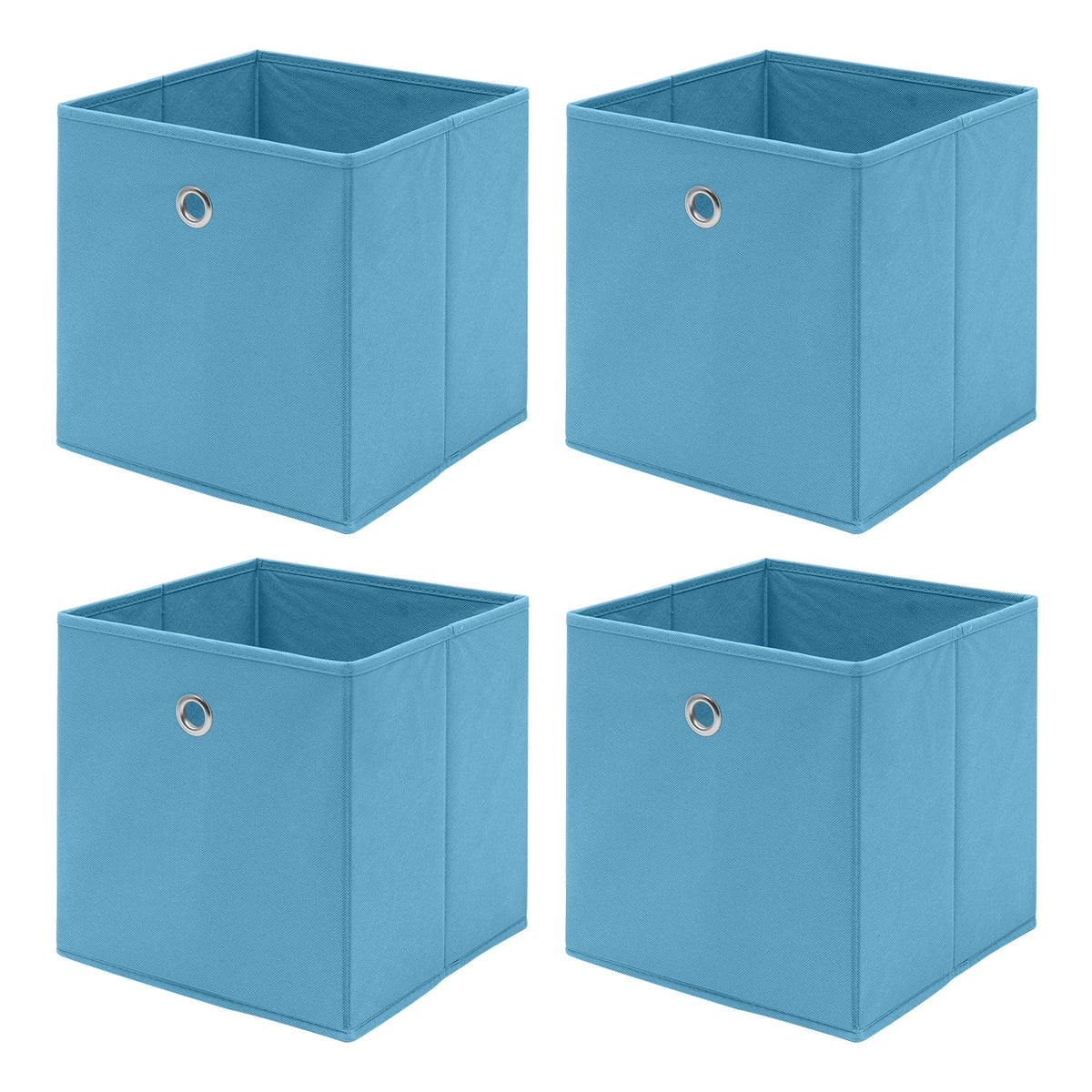 Foldable Fabric Storage Cubes – Pack of 4