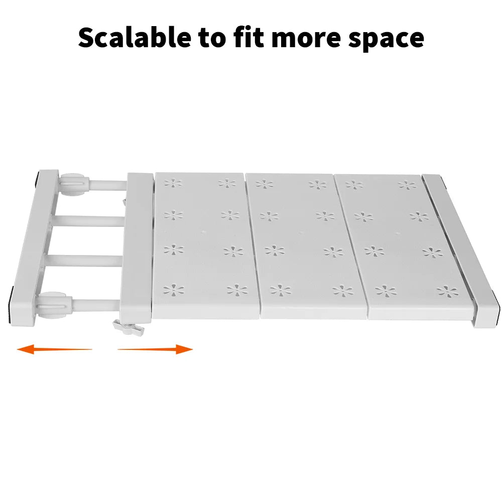 Expandable Shelf Dividers | No-Drill | Wardrobe & Cabinet | Set of 2