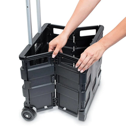 Portable Folding Grocery Cart – 45L, 25kg Capacity