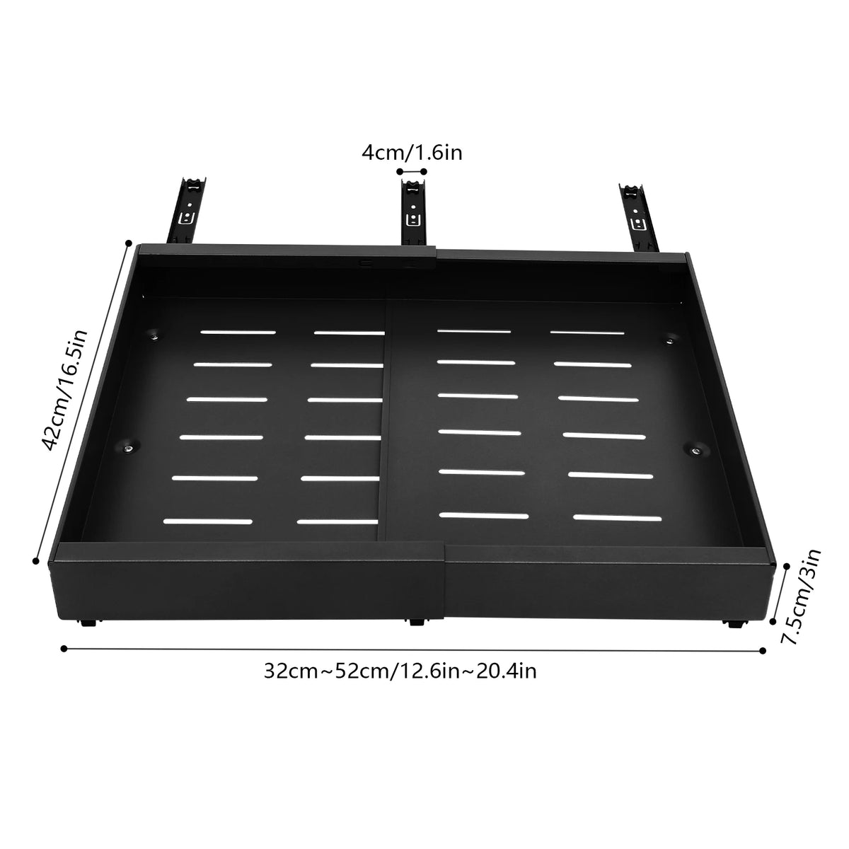 1/2Pcs Telescopic Drawer, Retractable Single Layer Sundries Storage Holder, Pull Out Storage Rack
