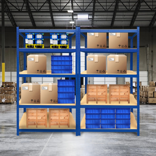 5 Shelves,Storage Shelves,Adjustable Shelves,Easy to Assemble,Total Capacity 875KG,Shelving Unit for Garages and Sheds,Home