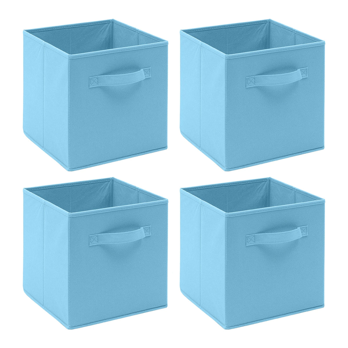 Foldable Fabric Storage Cubes – Pack of 4
