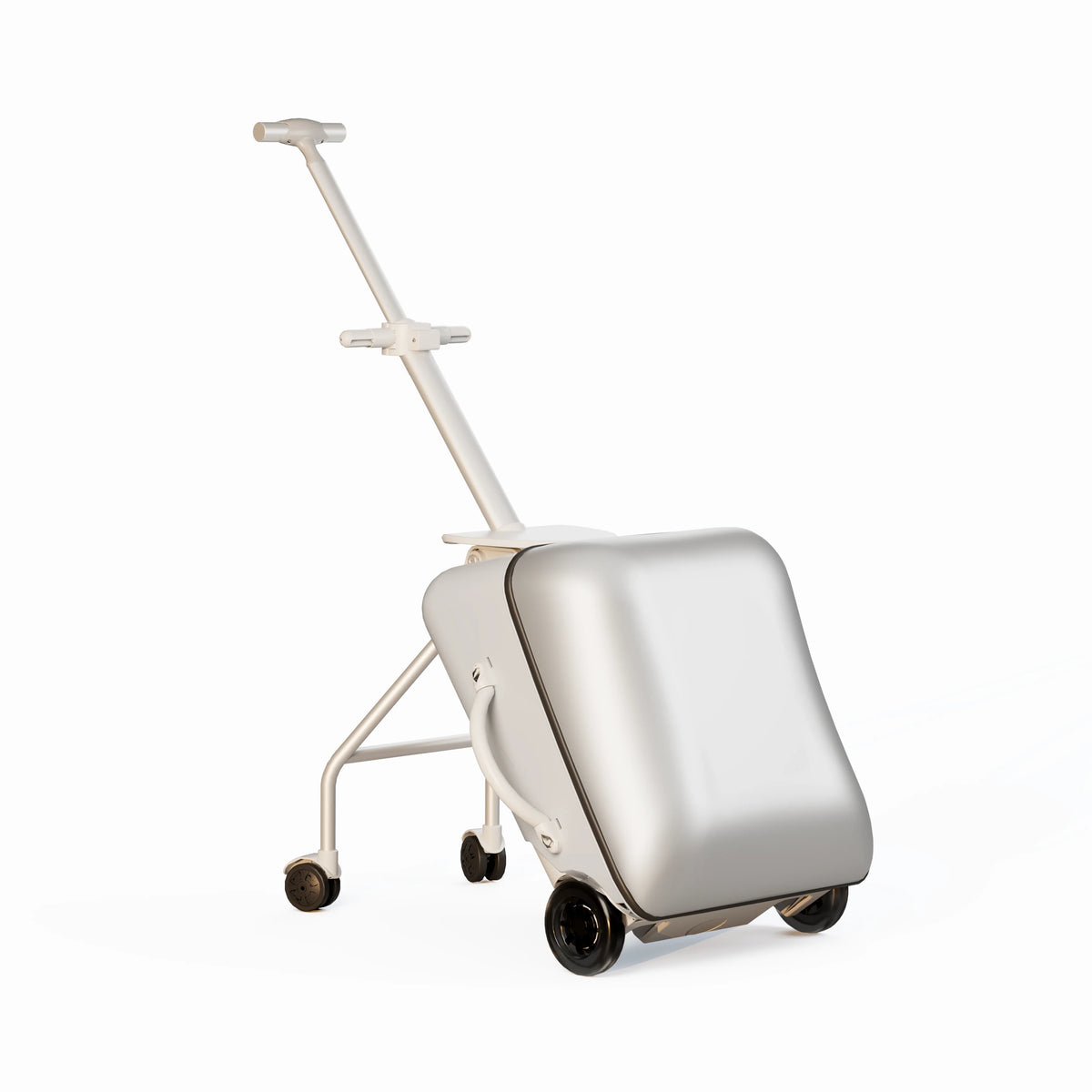 Children Portable can sit and ride on luggage, carry-on luggage, luggage lazy trolley case 360° rotating double wheels
