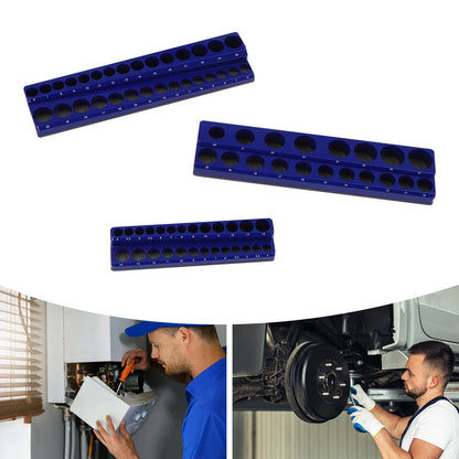 3PCS Magnetic Socket Organizer Magnetic Socket Holder Socket Tray Hold Capacity 68 Pieces