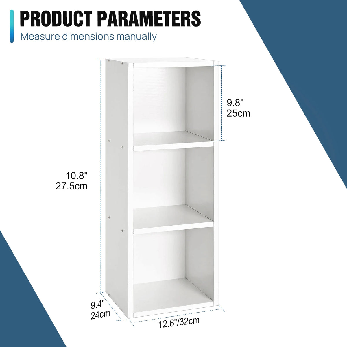 Cube Bookcase – 2, 3, 4 or 5-Tier Wooden Display Shelf