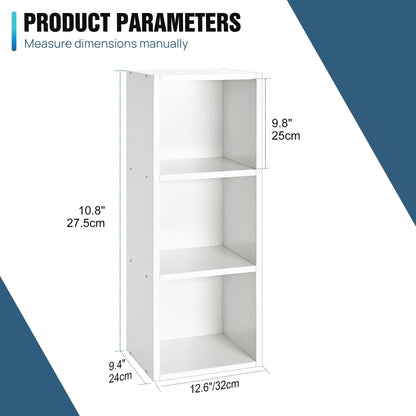Cube Bookcase – 2, 3, 4 or 5-Tier Wooden Display Shelf
