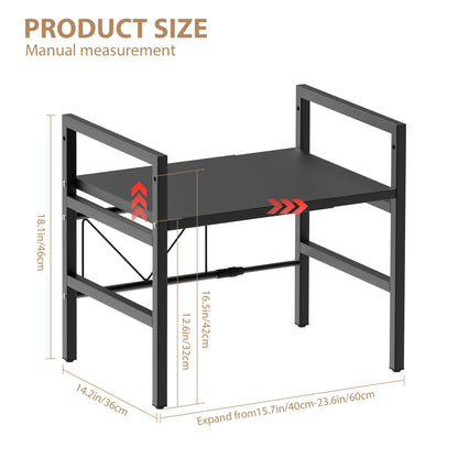 Expandable Microwave Shelf – 1 or 2 Tier