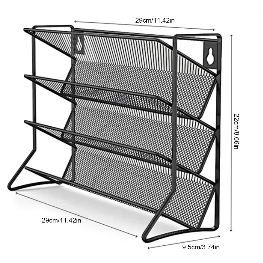 4 Tier Cupboard Storage Shelf Metal Spice Seasoning Jar Organizer Rack Wall Mount Non-Slip Kitchen Pantry Small Can Stand Holder