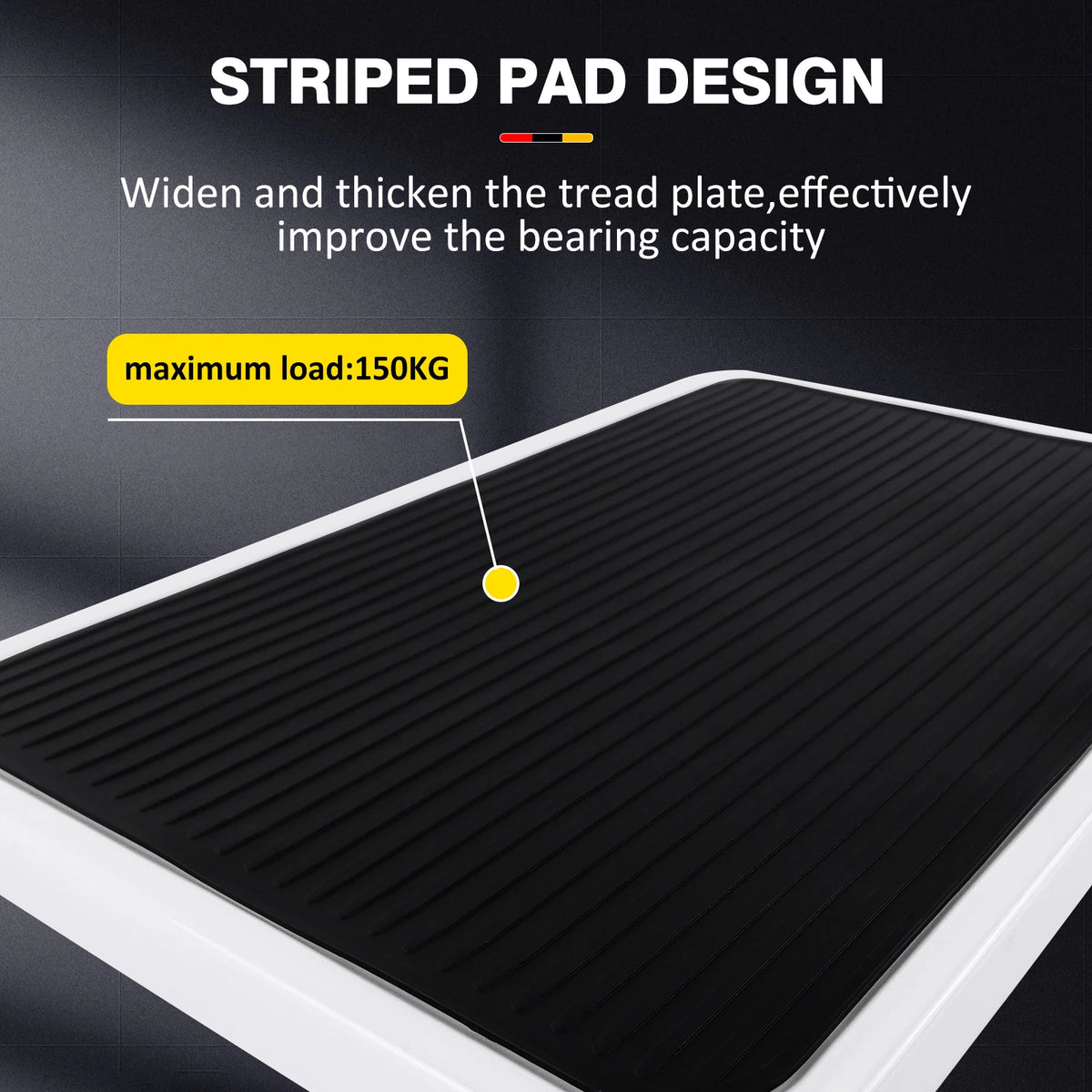 Step Stool Extra Wide Step Safety Non Slip Mat Heavy Duty Steel Folding Portable Kitchen Stool Home Garden Tool DIY