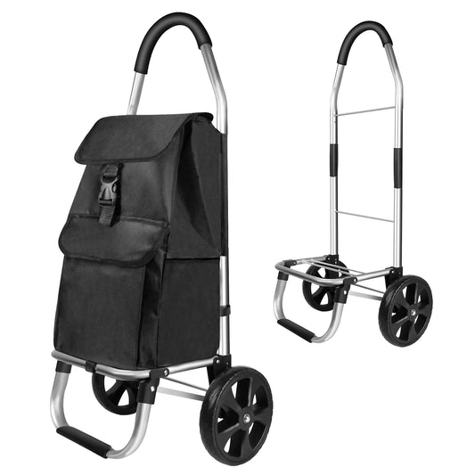 DayPlus 40L Folding Shopping Trolley with Stair-Climbing Wheels