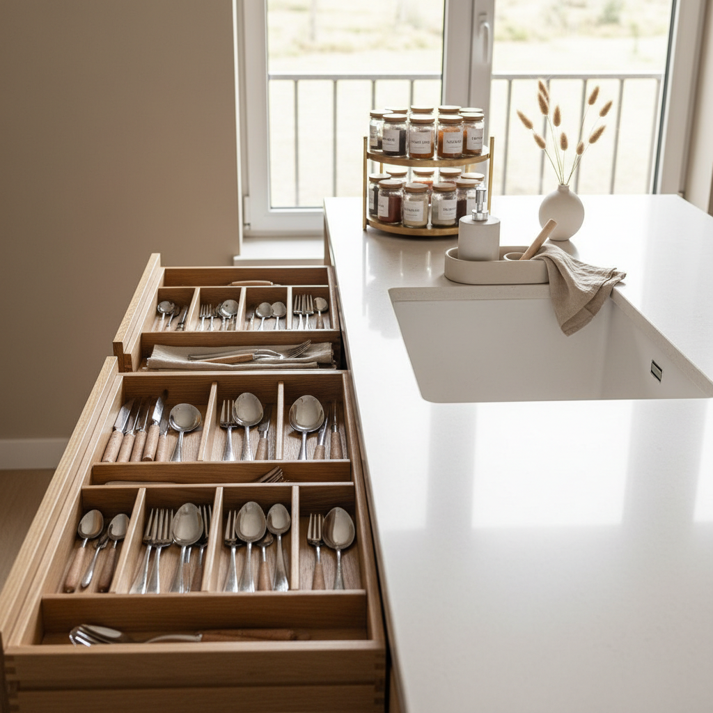 After - Organised Kitchen
